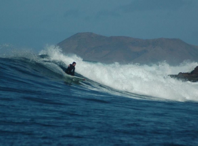  On the crest with the board 